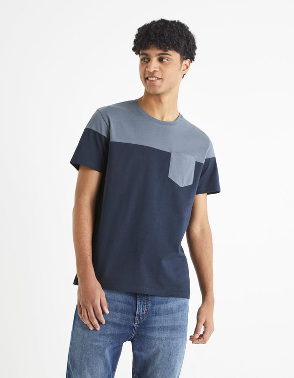 Celio Celio Cotton T-Shirt Becolored with Pocket - Men