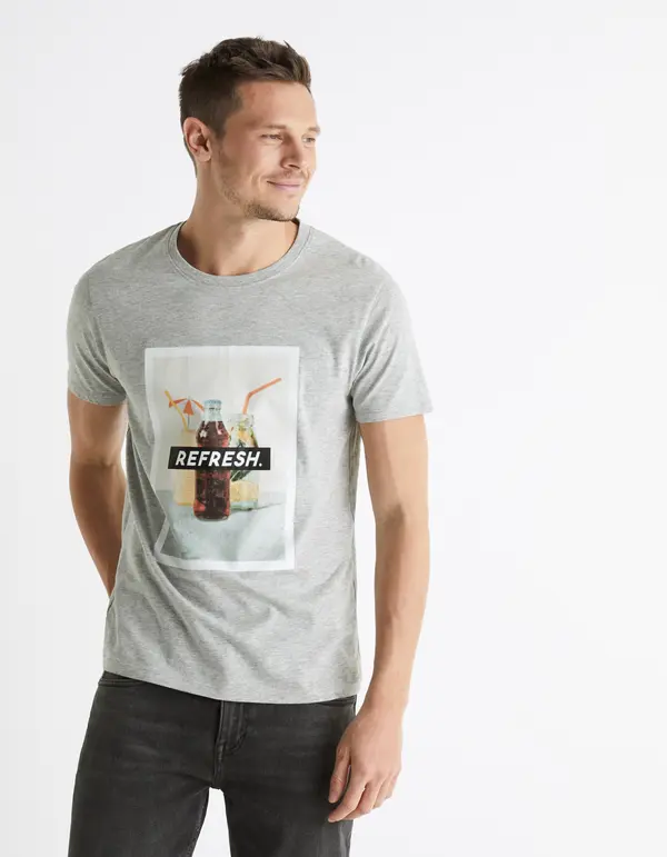 Celio Celio Cotton T-shirt Berelax Refresh. - Men's
