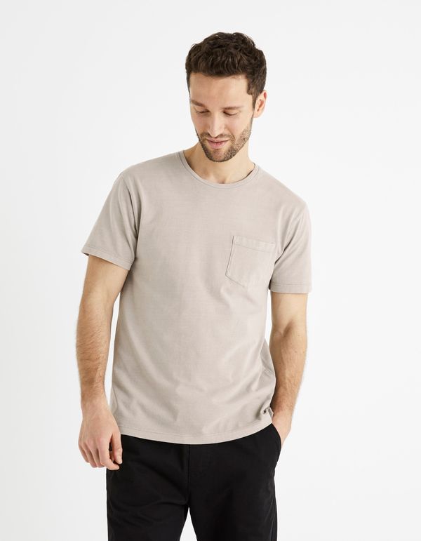 Celio Celio Cotton T-shirt Bewash with pocket - Men