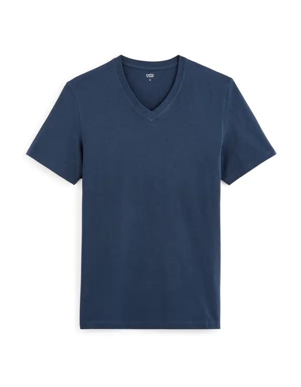 Celio Celio Cotton T-Shirt Debasev - Mens