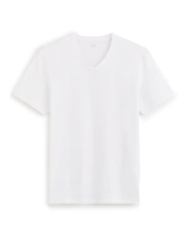 Celio Celio Cotton T-Shirt Debasev - Mens