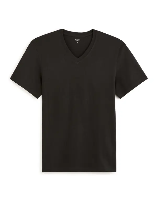 Celio Celio Cotton T-Shirt Debasev - Mens