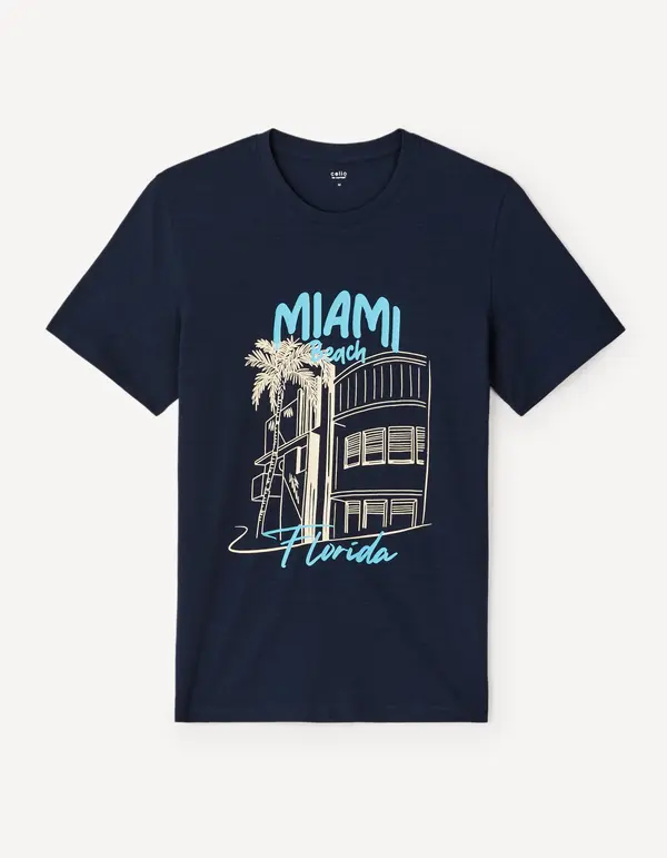 Celio Celio Cotton T-Shirt Jeflorid - Men's