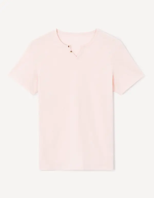 Celio Celio Cotton T-shirt Jenecko - Men's