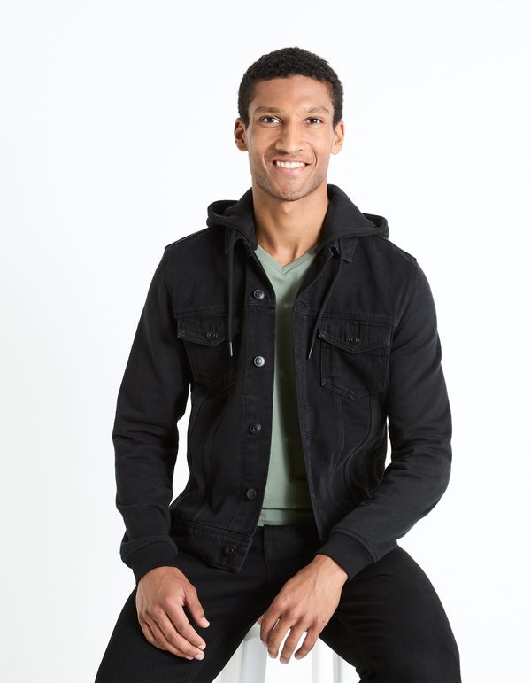 Celio Celio Denim Hooded Jacket Fujersden - Men