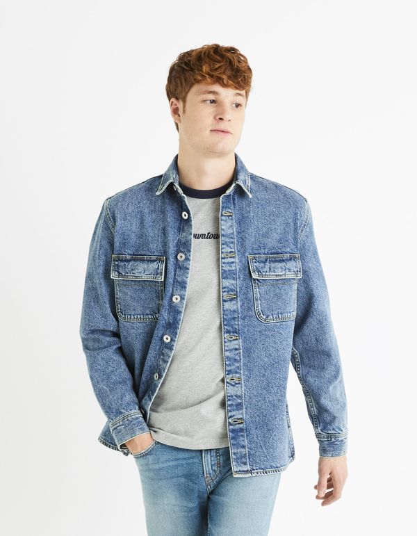 Celio Celio Denim Shirt Battery - Men