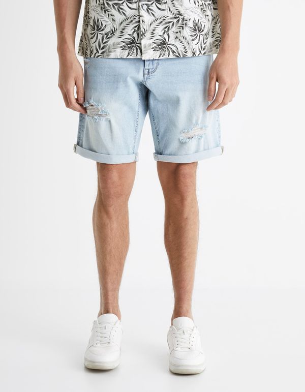 Celio Celio Denim Shorts Bostroybm - Men