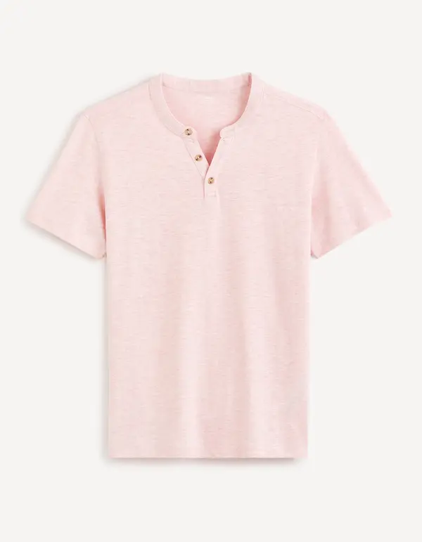 Celio Celio Henley Cegeti T-Shirt - Men's