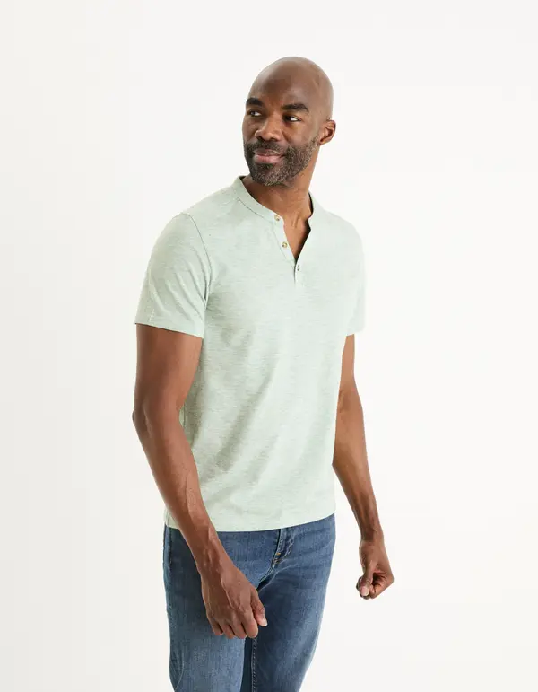 Celio Celio Henley Cegeti T-Shirt - Men's