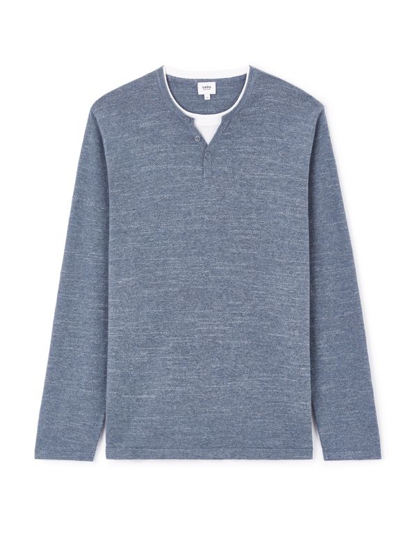 Celio Celio Henley Gelano Sweater - Men's