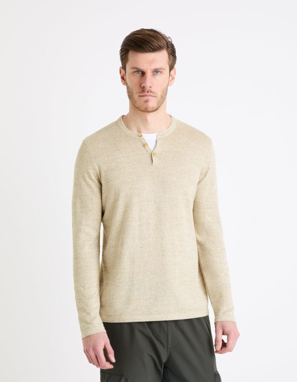 Celio Celio Henley Gelano Sweater - Men's