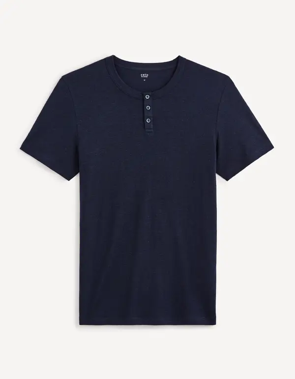 Celio Celio Henley Geliney T-Shirt - Men's