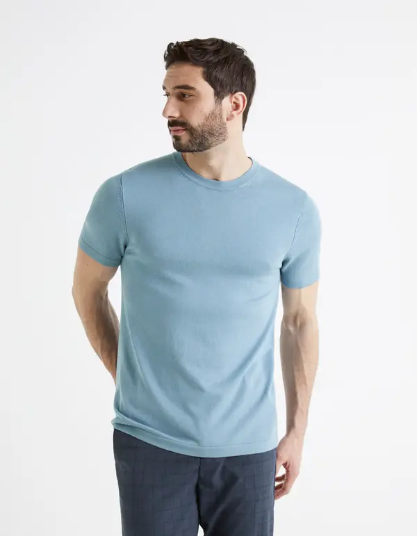 Celio Celio Knitted T-Shirt Be1stee - Men's