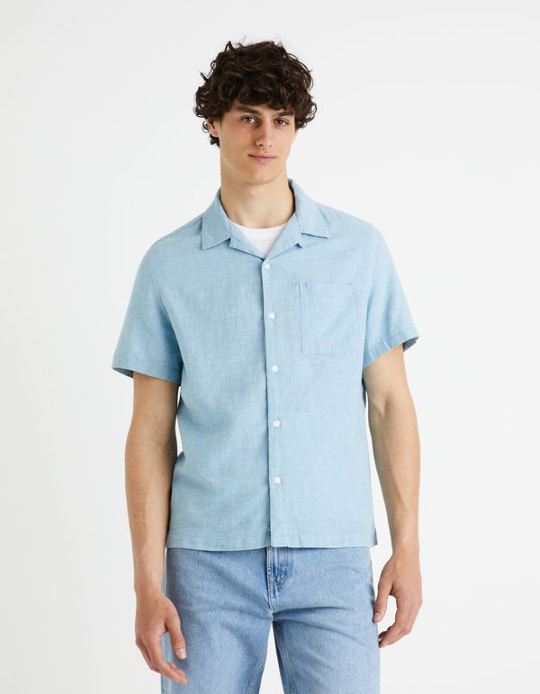 Celio Celio Linen Shirt Fatext - Men