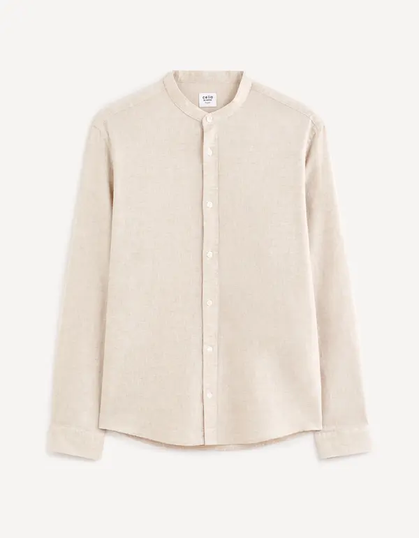 Celio Celio Linen shirt Galinco - Men's