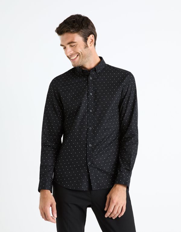 Celio Celio Patterned slim shirt Faoport - Men's