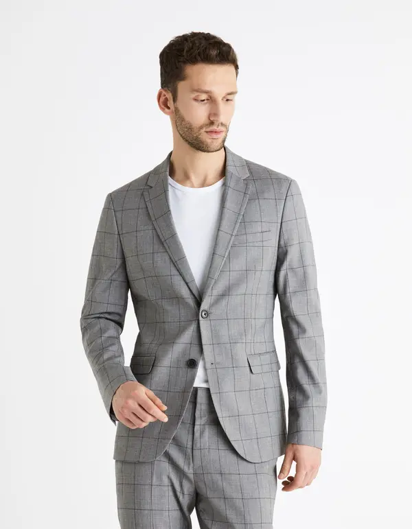 Celio Celio Plaid Blazer Buaimee - Men's