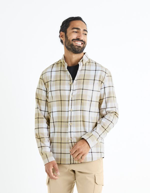 Celio Celio Plaid Shirt 100% Cotton - Men