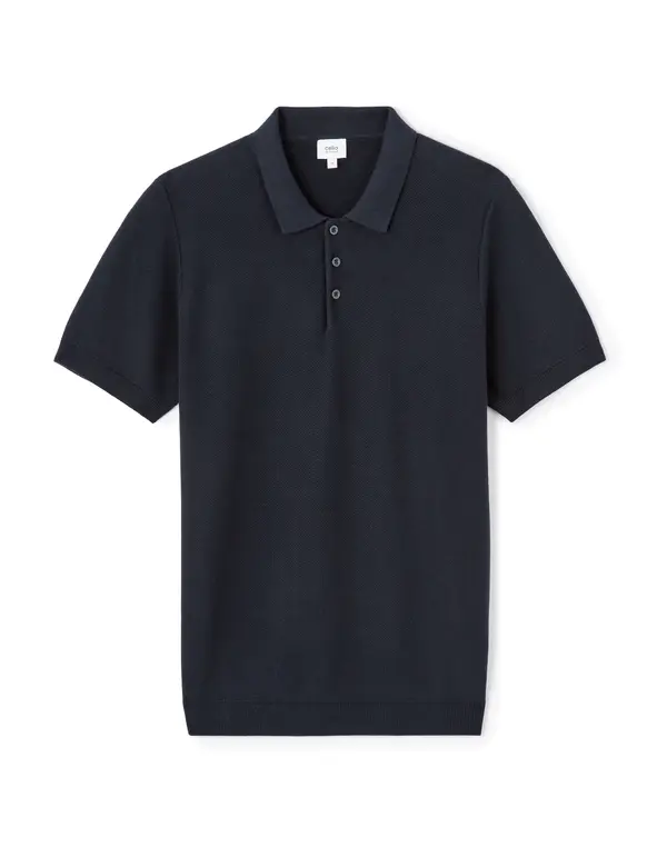 Celio Celio Polo Pique Lecombi T-Shirt - Mens