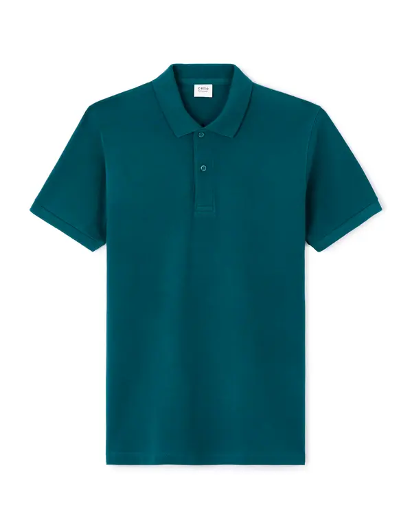 Celio Celio Polo Pique Teone T-Shirt - Mens