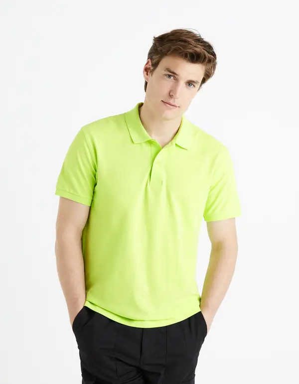 Celio Celio Polo Pique Teone T-Shirt - Mens