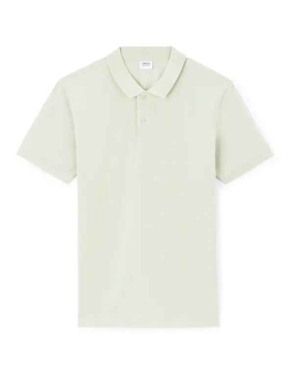 Celio Celio Polo Pique Teone T-Shirt - Mens