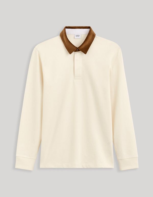 Celio Celio Polo T-shirt Ceroy velvet collar - Men