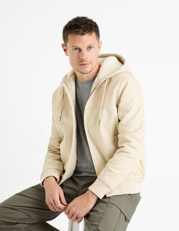 Celio Celio Sherpa Hoodie Jacket Fuhoodie - Men