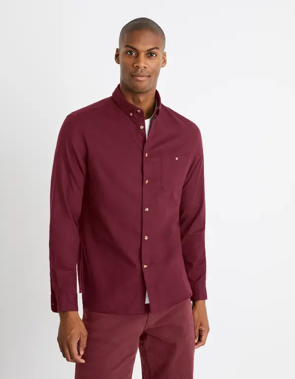Celio Celio Shirt twill regular Carobone - Mens
