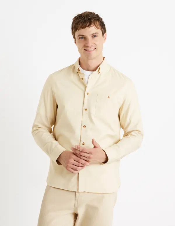Celio Celio Shirt twill regular Carobone - Mens