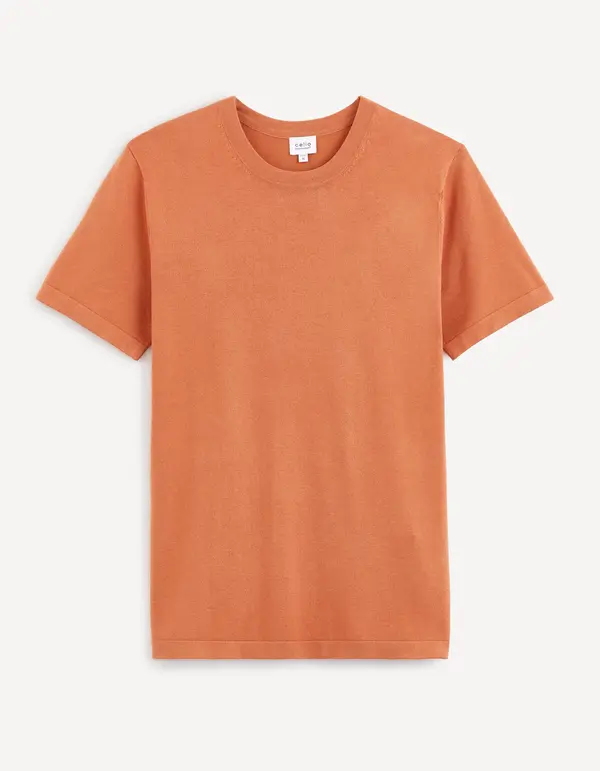 Celio Celio Solid Color T-Shirt Be1stee - Men's