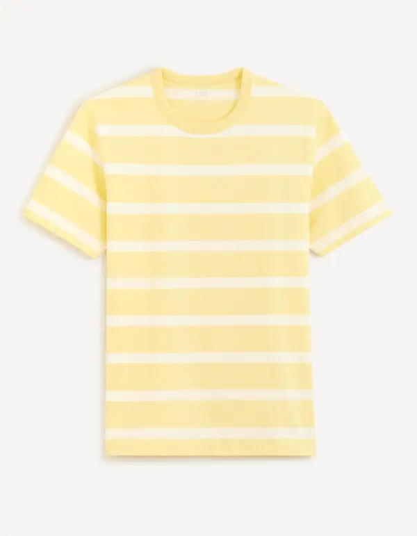 Celio Celio Striped T-Shirt Beboxar - Men's