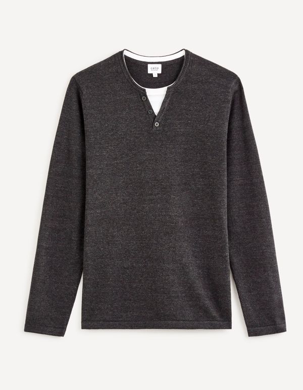 Celio Celio Sweater with buttons Delano - Men