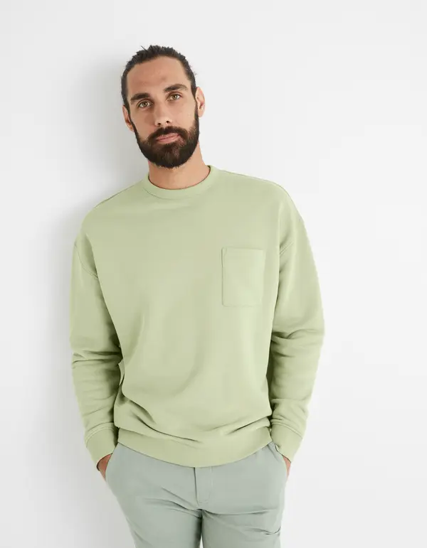 Celio Celio Sweatshirt with Pocket Besweatbox - Mens
