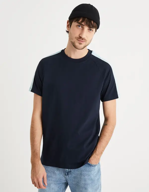 Celio Celio T-Shirt Teba with Stripes - Mens