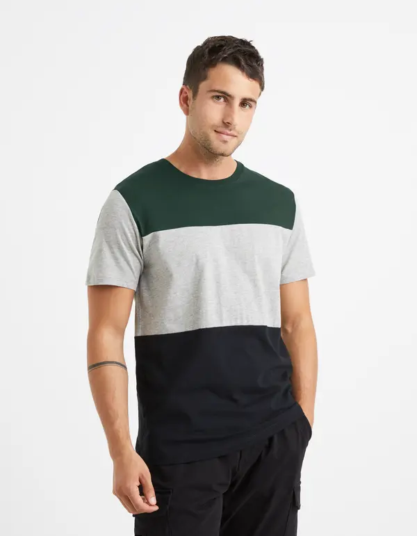 Celio Celio Vetrois T-shirt with stripes - Men's