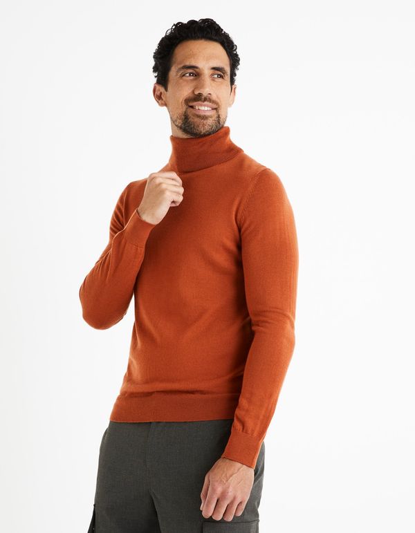 Celio Celio Wool sweater Menos with turtleneck - Men