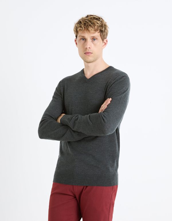 Celio Celio Wool sweater Semeriv merino - Men's