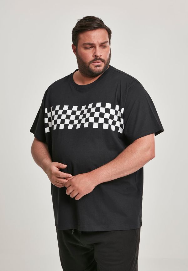 Urban Classics Check Panel T-Black/White