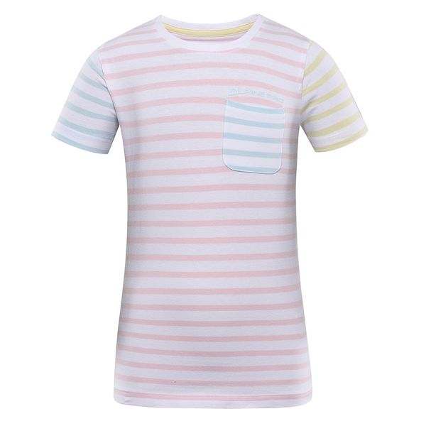 ALPINE PRO Children's cotton T-shirt ALPINE PRO BOATERO roseate spoonbill