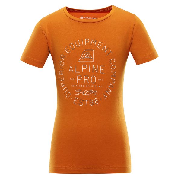 ALPINE PRO Children's cotton T-shirt ALPINE PRO DEWERO yellow
