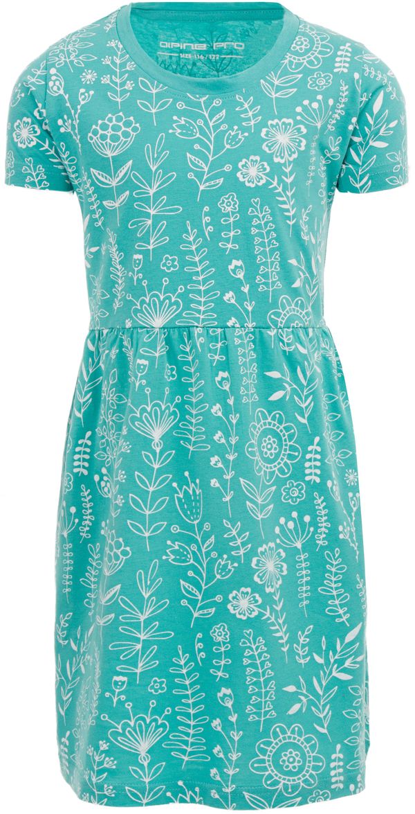 ALPINE PRO Children's dress ALPINE PRO SARKO blue turquoise