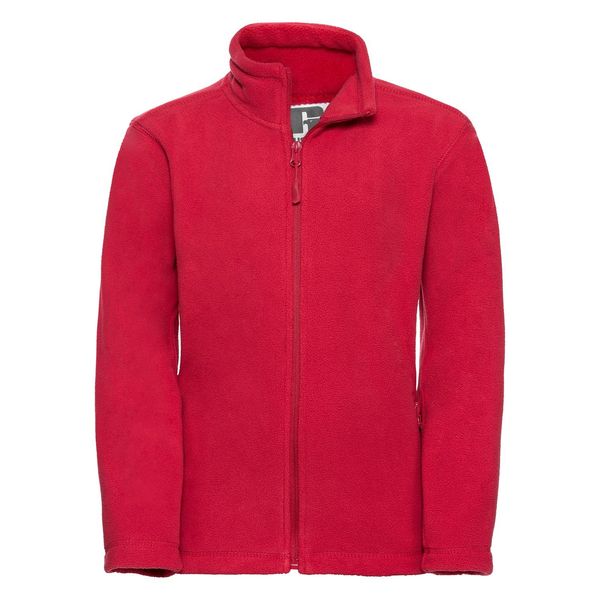 RUSSELL Children's fleece with long zipper 100% polyester, non-pilling fleece 320g