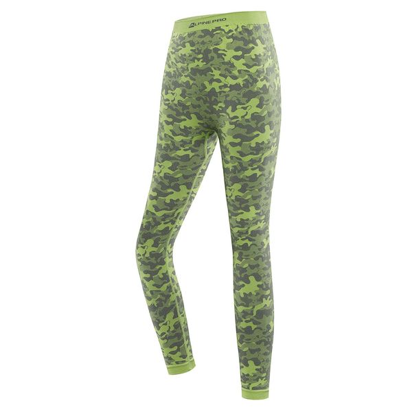 ALPINE PRO Children's functional underwear - pants ALPINE PRO LESSO lime green