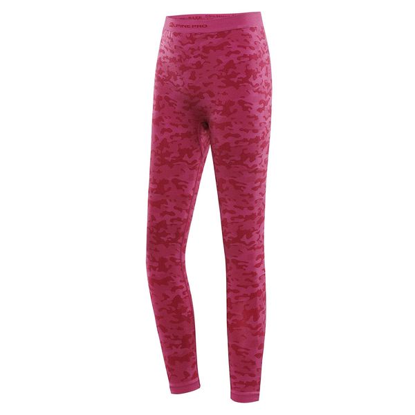 ALPINE PRO Children's functional underwear - trousers ALPINE PRO ELIBO fuchsia red