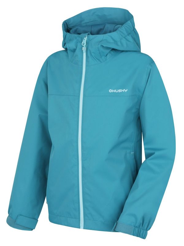 HUSKY Children's hardshell jacket HUSKY Nelory K faded turquoise