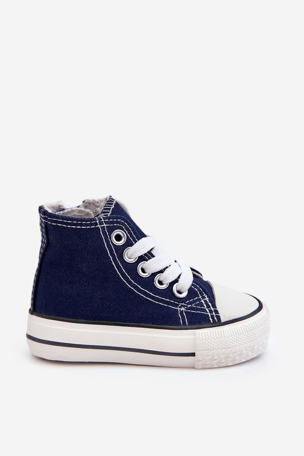 Kesi Children's High Sneakers Navy Blue Filemon