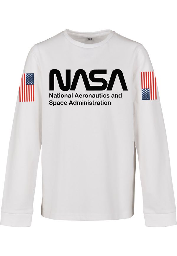 MT Kids Children's Long Sleeve NASA Worm White