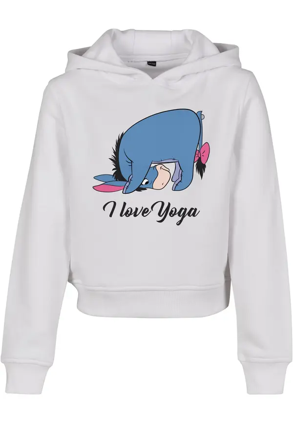 Mister Tee Children's Namaste Cropped Hoody white