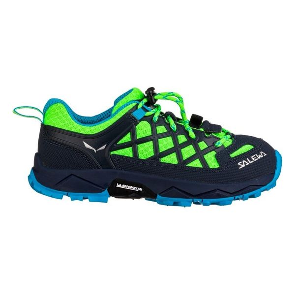 Salewa Children's outdoor shoes Salewa Wildfire Ombre Blue/Fluo Green UK 12.5 (Kid)